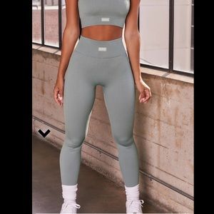 Bo+Tee Ribbed full length leggings